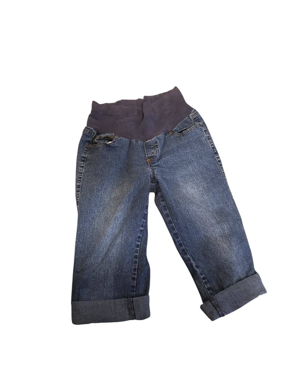 Planet Motherhood Maternity   Denim Jeans Capris with Stretch Waistband Size S